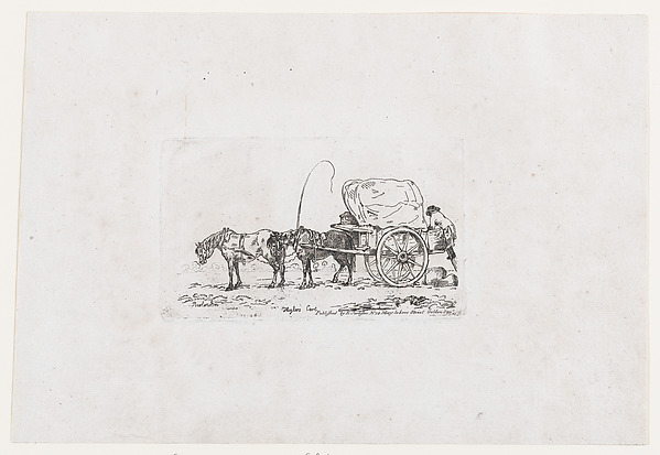 Thomas Rowlandson, Higlers Cart, from The Rhedarium, or, A New Book of Horses and Carriages