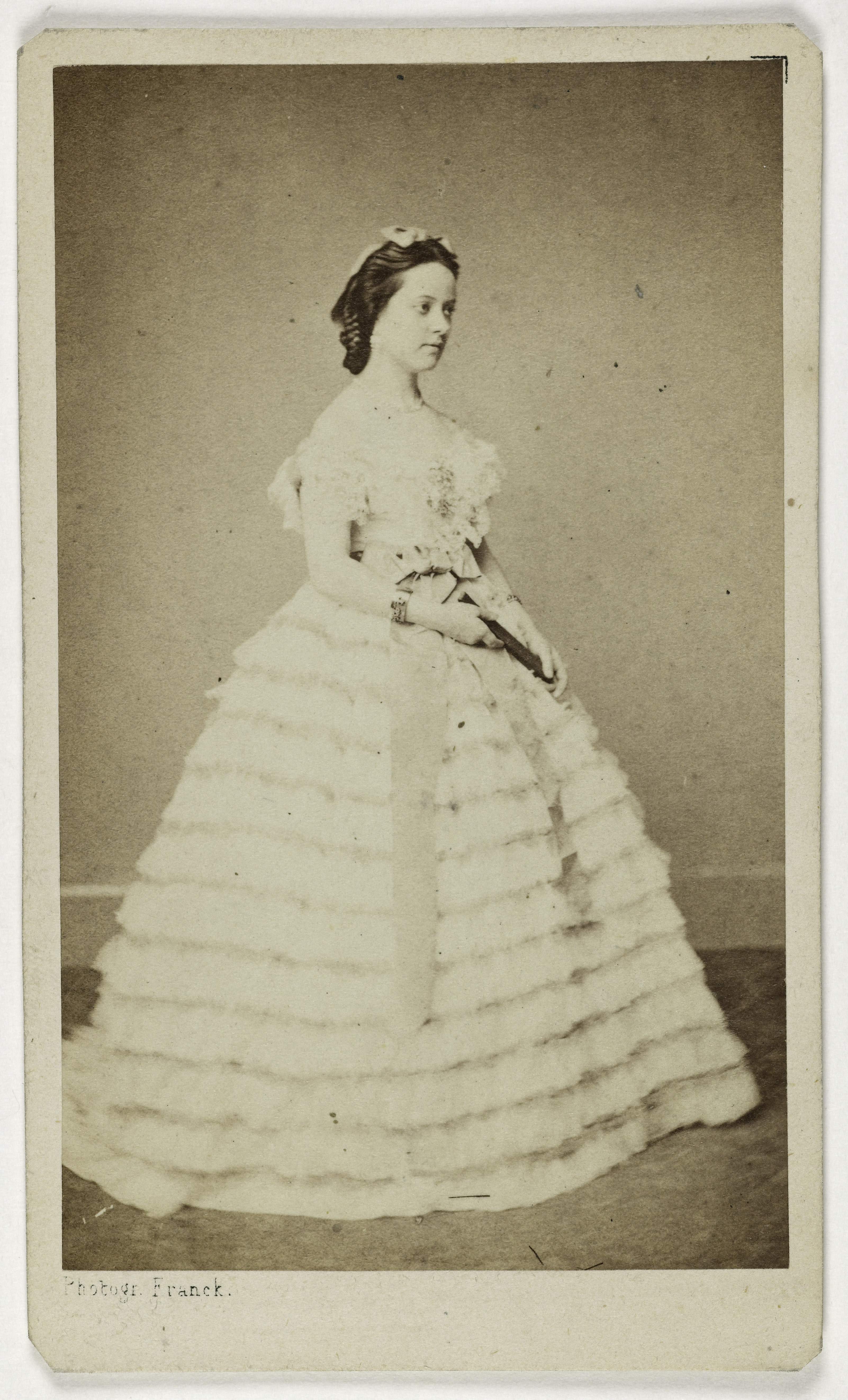 Franck, Portrait d'Amélie Hinry, (actrice au théâtre des Variétés de 1858 à 1861)