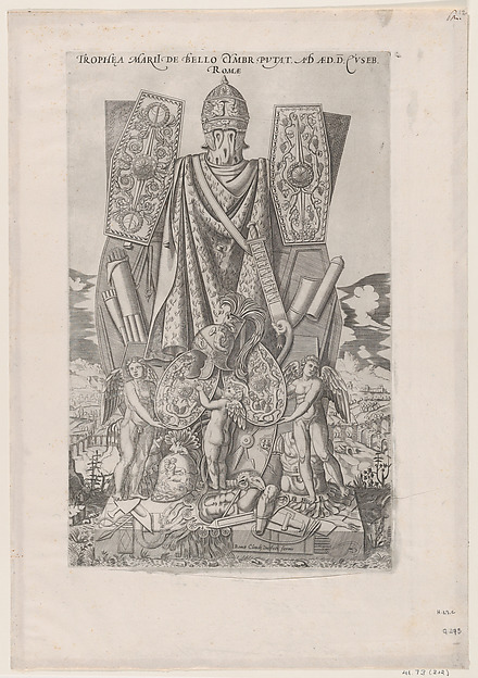 Anonymous, Trophies of Marius, from "Speculum Romanae Magnificentiae"