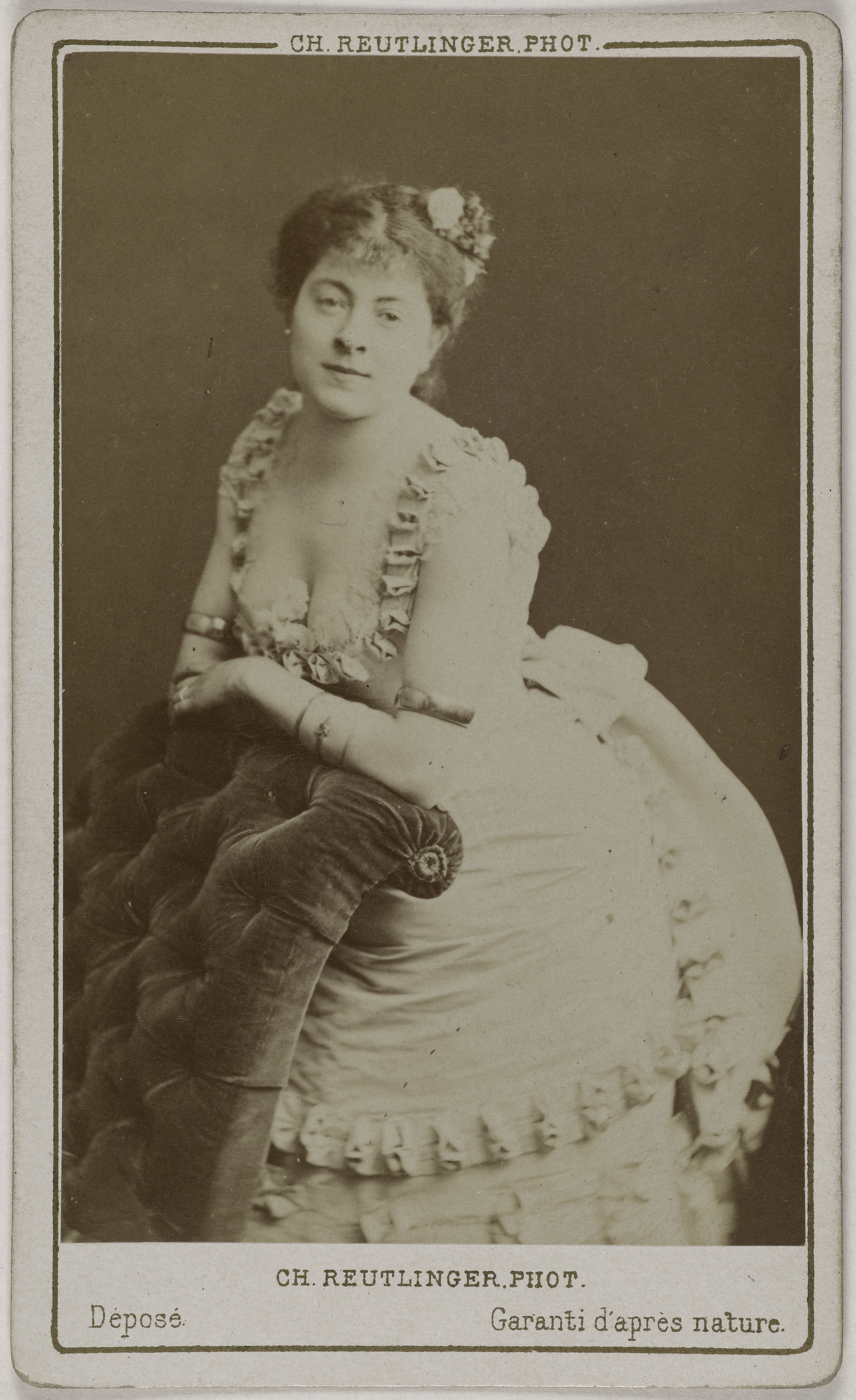 Charles Reutlinger, Portrait de Juliette Darcourt (ou d'Harcourt) (1860-1920), (actrice)
