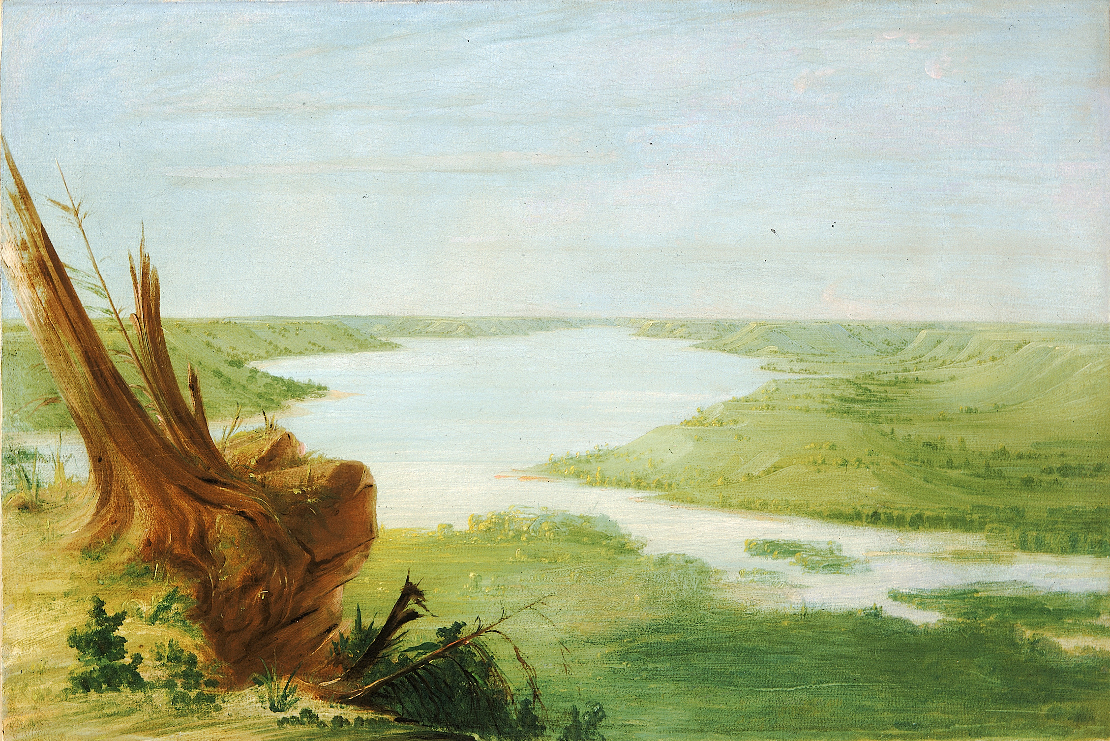 George Catlin, View on Lake St. Croix, Upper Mississippi