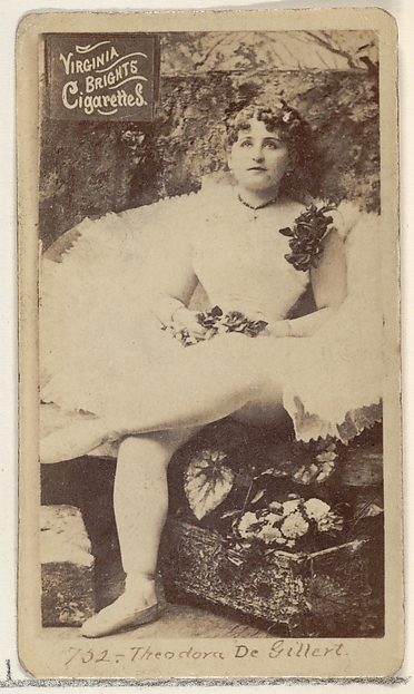 Allen & Ginter, Card 752, Theodora De Gillert, from the Actors and Actresses series (N45, Type 2) for Virginia Brights Cigarettes