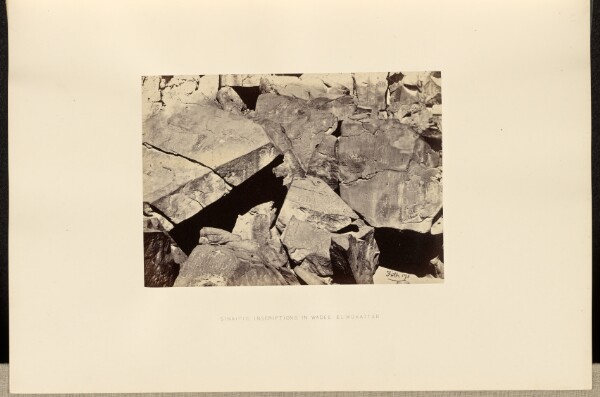 Francis Frith, Sinaitic Inscriptions in Wadee El-Mukattab