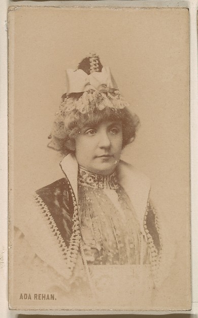 Kinney Brothers Tobacco Company, Ada Rehan, from the Actresses series (N246), Type 1, issued by Kinney Brothers to promote Sporting Extra Cigarettes