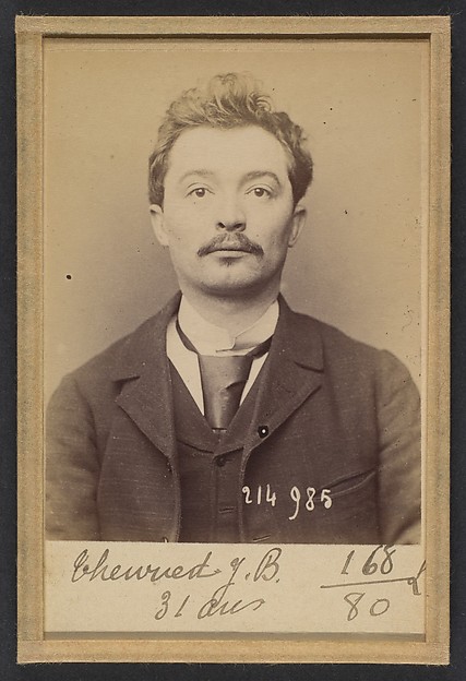 Alphonse Bertillon, Theuriet. Jean Baptiste. 30 ans, né à Lyon. Gérant-coiffeur. Anarchiste. 2/3/94.