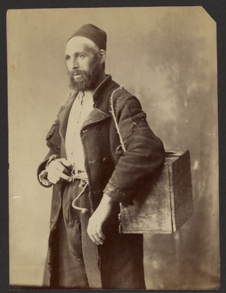 Unknown, [Portrait of man wearing fez]