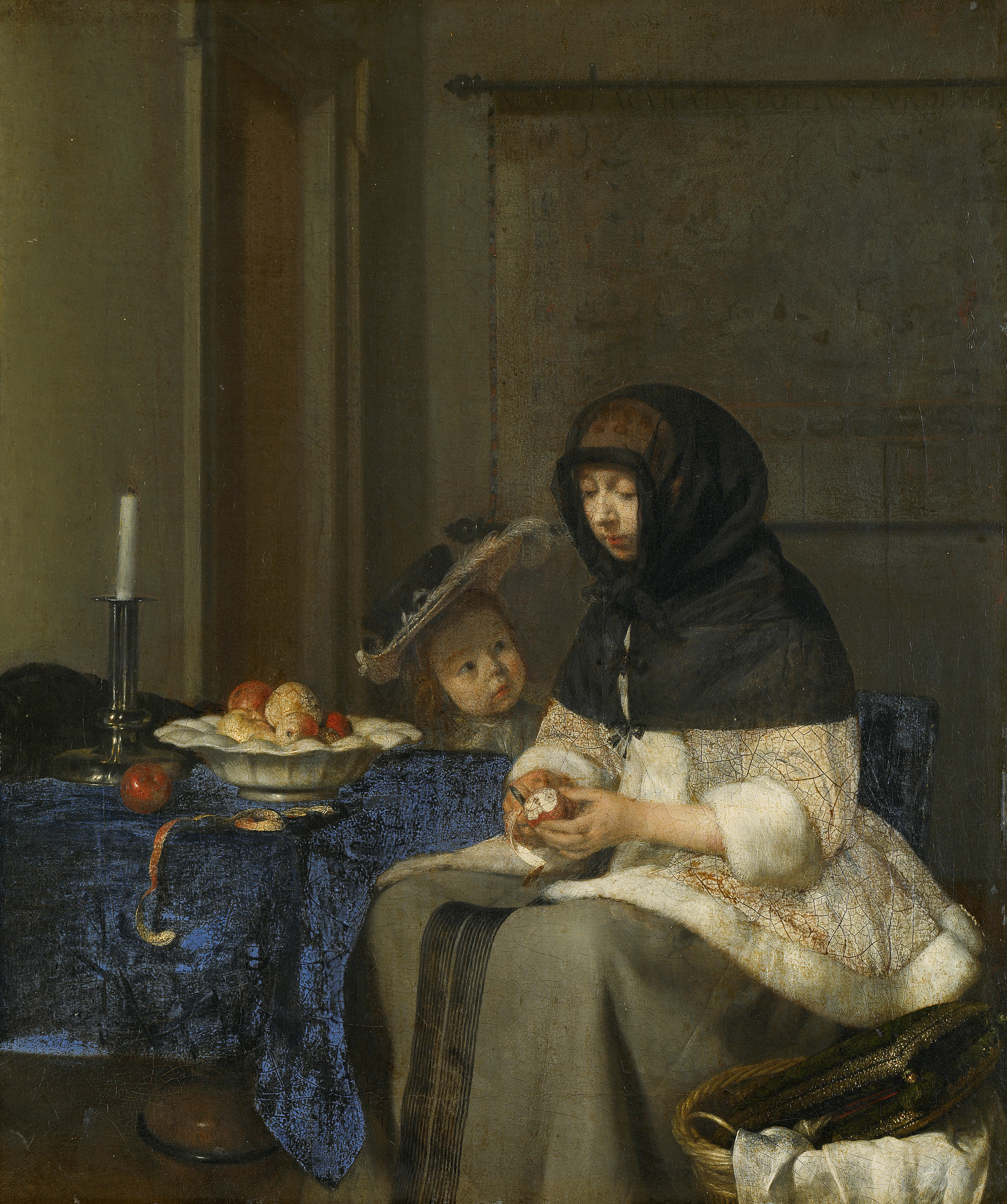 Gerard ter Borch, The Apple Peeler
