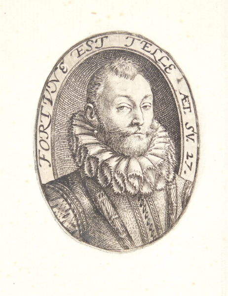 Hendrick Goltzius, Portræt af Gerrit Dircksz eller Claes Steffensz. van Heussen