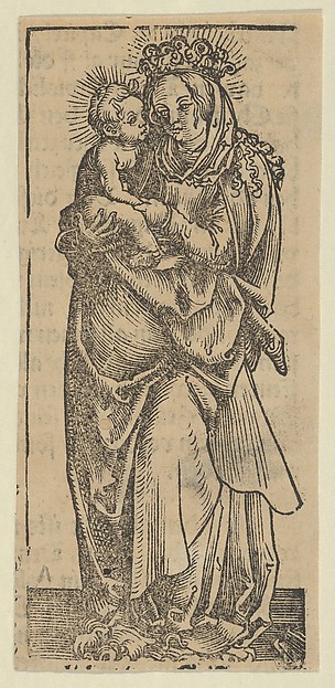 Lucas Cranach the Elder, The Virgin and Child Standing, from "Wittenberg Reliquaries"