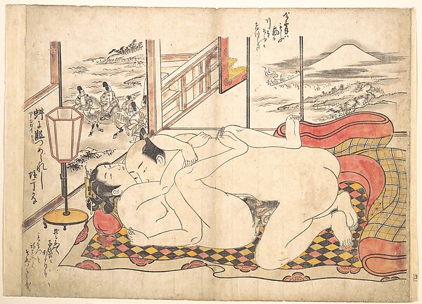 Okumura Masanobu, Bedroom Scene