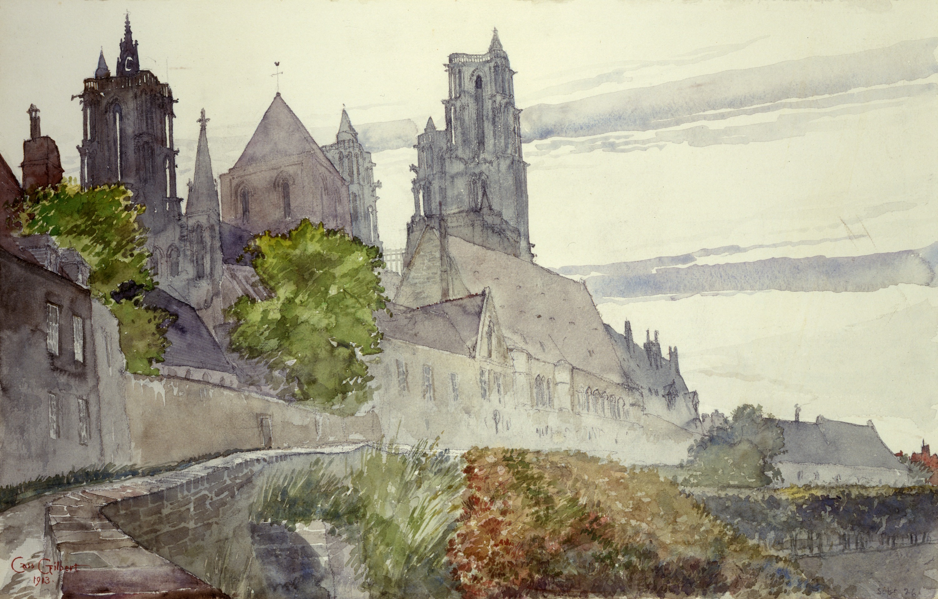 Cass Gilbert, Laon Cathedral, France