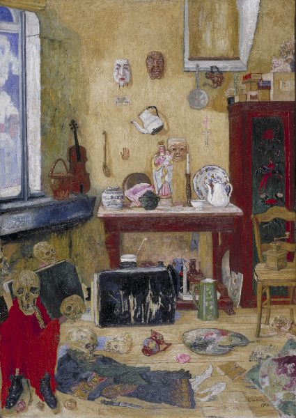James Ensor, Skeletons in the Studio