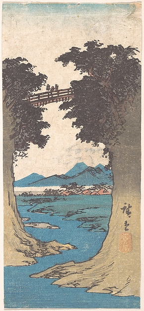 Utagawa Hiroshige, The Monkey Bridge