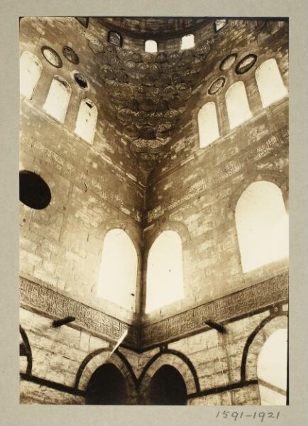K.A.C. Creswell, Dome pendentive in mausoleum of the funerary complex of Mamluk Amir Qurqumas, Cairo