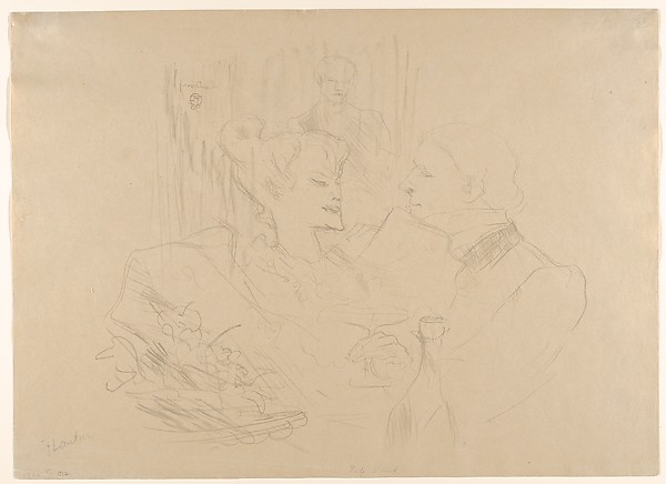 Henri de Toulouse-Lautrec, Five O'Clock:  Supper in London
