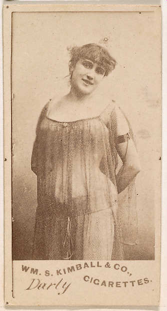 William S. Kimball & Company, Miss Darly, from the Actresses series (N203) issued by Wm. S. Kimball & Co.