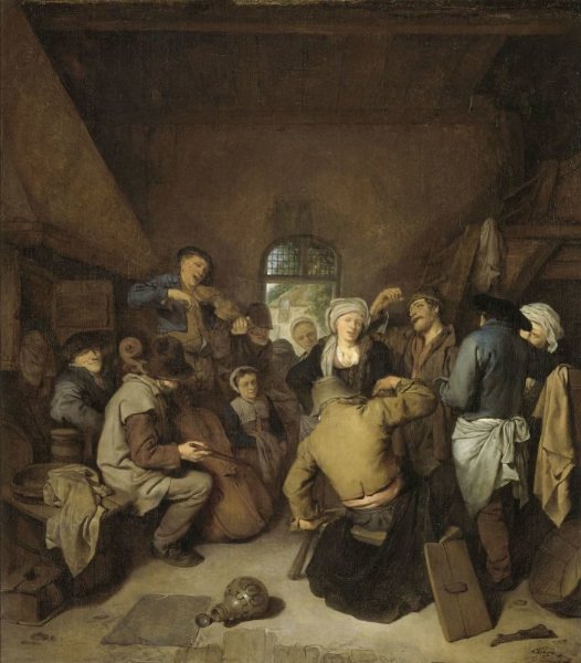 Cornelis Pietersz. Bega, Peasants making Music and Dancing