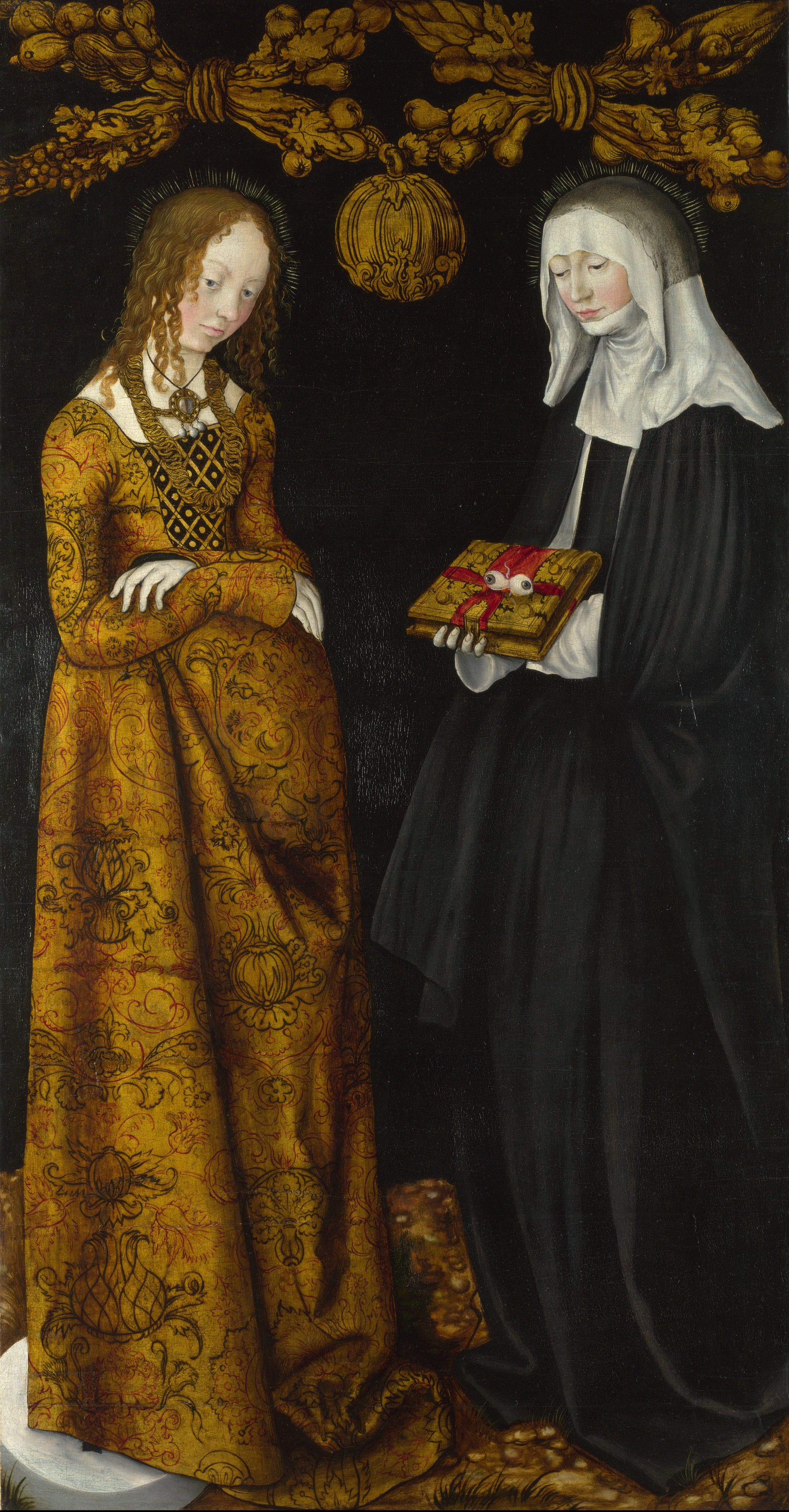 Lucas Cranach the Elder, Saints Christina and Ottilia