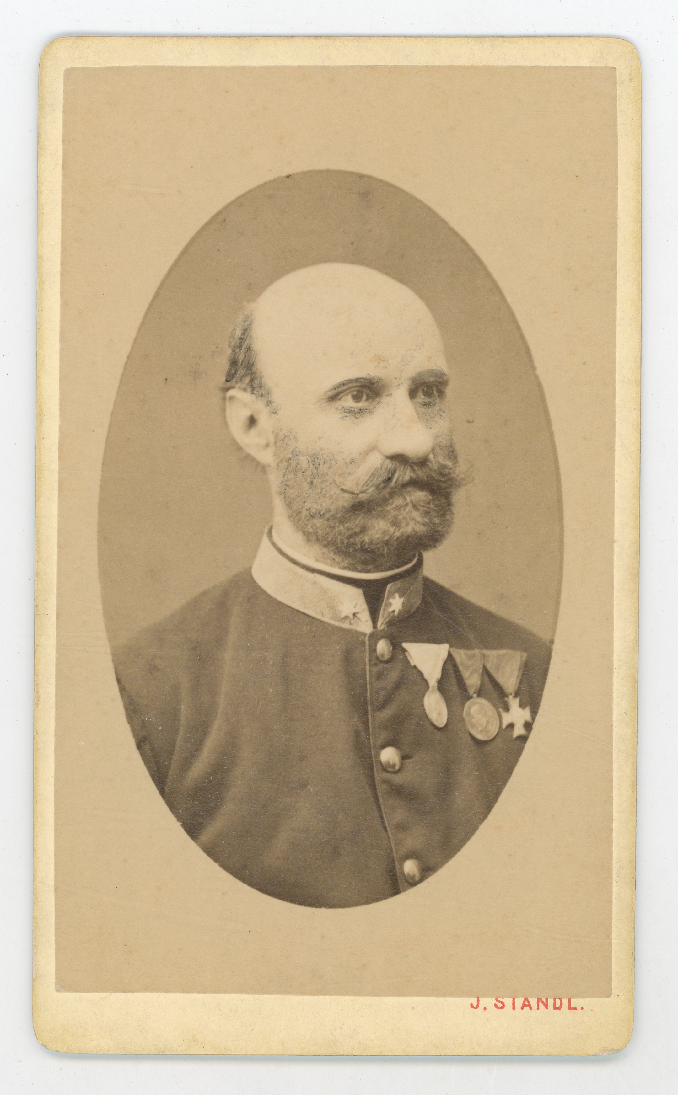 Ivan (27. 10. 1832.––30. 8. 1897.) Standl, Oficir s ordenjem
