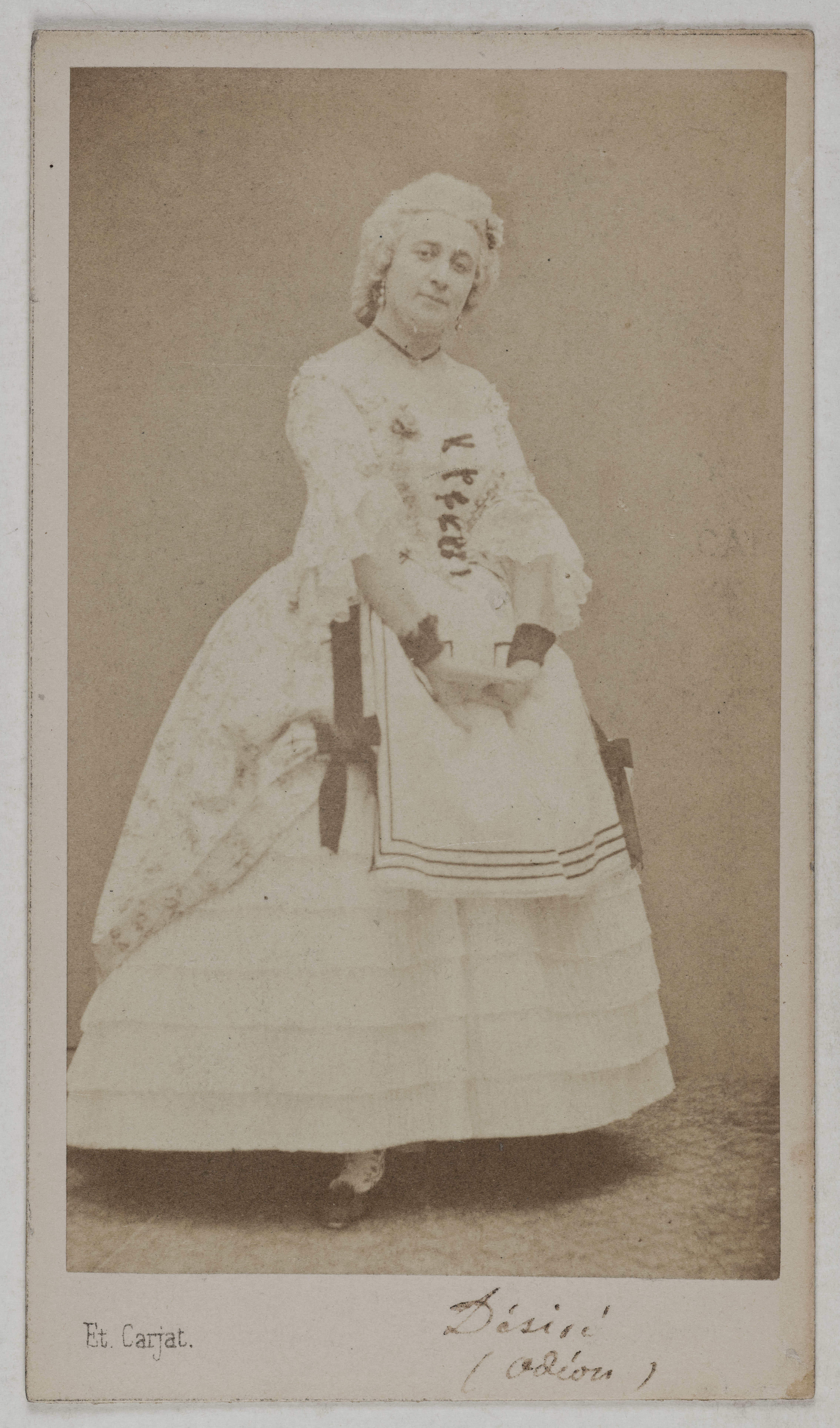 Carjat & Cie, Portrait de Désirée, (née Pochonnet), (?-1861), (actrice)