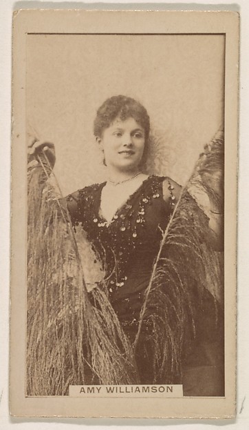 Kinney Brothers Tobacco Company, Amy Williamson, from the Actresses series (N245) issued by Kinney Brothers to promote Sweet Caporal Cigarettes