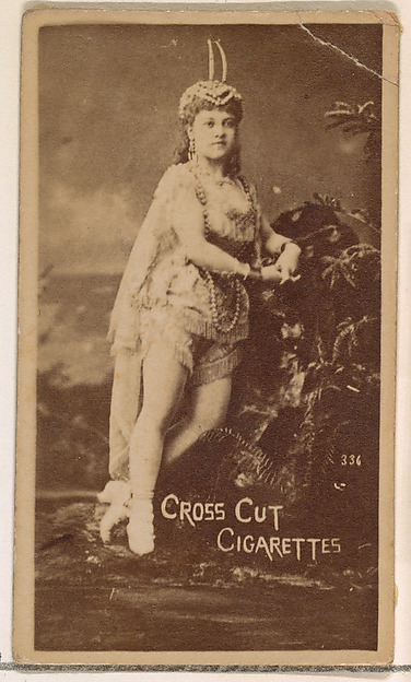 W. Duke, Sons & Co., Card Number 336, from the Actors and Actresses series (N145-1) issued by Duke Sons & Co. to promote Cross Cut Cigarettes
