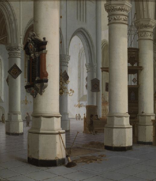 Hendrick Cornelisz. van Vliet, Interior of the "Nieuwe Kerk" , new Church, in Delft