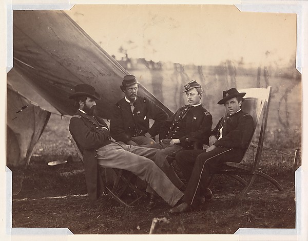 Alexander Gardner, [Four Officers]