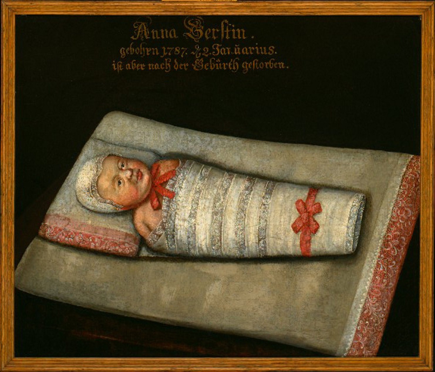 Unknown artist, Gemälde "Anna Kerstin" (*/† 1787)