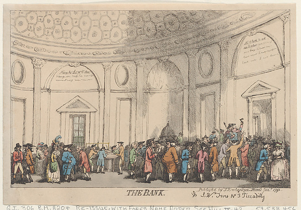 Thomas Rowlandson, The Bank
