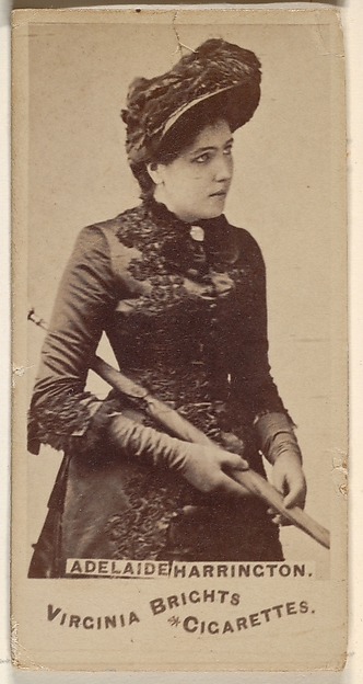 Allen & Ginter, Adelaide Harrington, from the Actors and Actresses series (N45, Type 1) for Virginia Brights Cigarettes