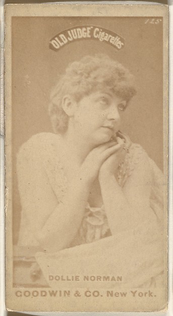 Goodwin & Company, Dollie Norman, from the Actors and Actresses series (N171) for Old Judge Cigarettes