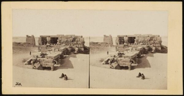 Francis Frith, Stereoscopic photograph of the Temple of Kom Ombo