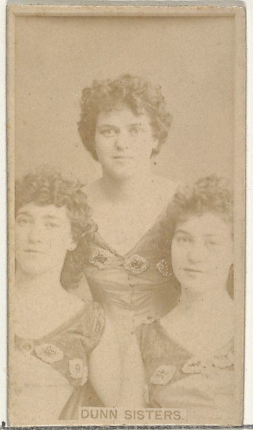 W. Duke, Sons & Co., Dunn Sisters, from the Actors and Actresses series (N145-8) issued by Duke Sons & Co. to promote Duke Cigarettes