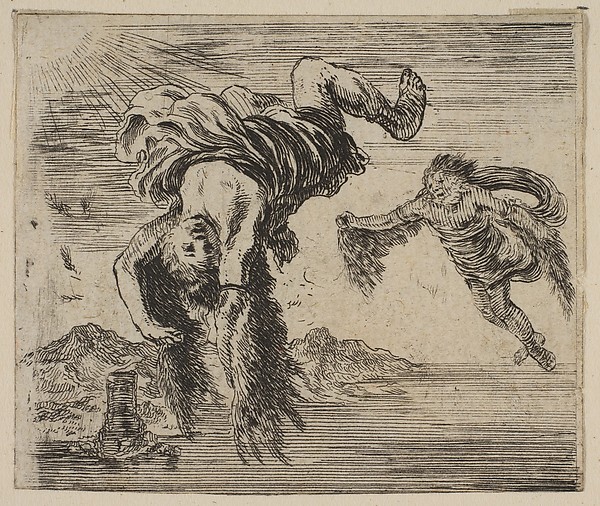 Stefano della Bella, Daedalus and Icarus, from 'Game of Mythology' (Jeu de la Mythologie)