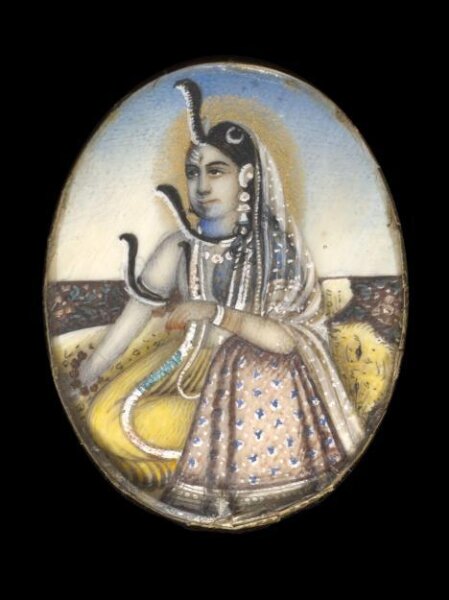 Unknown, One of nine paintings depicting Hindu deities.