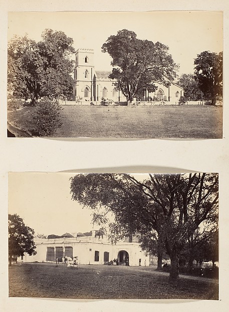 Unknown, [View of a Church and Grounds]