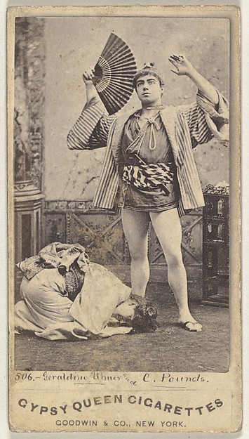 Goodwin & Company, Geraldine Uhner and C. Pounds, from the Actors and Actresses series (N171) for Gypsy Queen Cigarettes