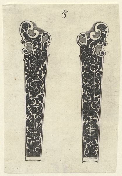 Le Blon, Michel, (1587-1658), (printmaker), Two ornamental knife handles