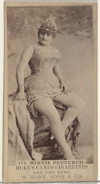 W. Duke, Sons & Co., Card Number 174, Minnie Pluturch, from the Actors and Actresses series (N145-5) issued by Duke Sons & Co. to promote Cameo Cigarettes