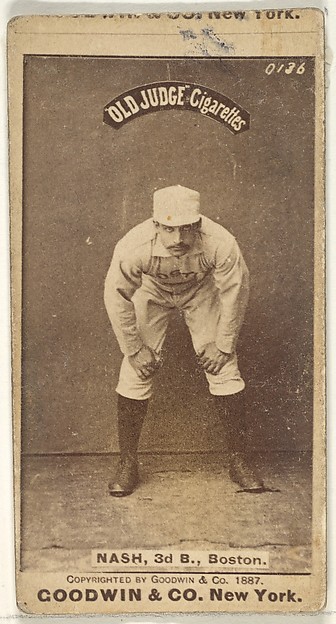 Goodwin & Company, Nash, 3rd Base, Boston, from the Old Judge series (N172) for Old Judge Cigarettes