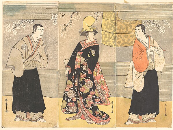 Katsukawa Shunshō　勝川春章, Drama of Hikeyahike Kanhiki Dojoji