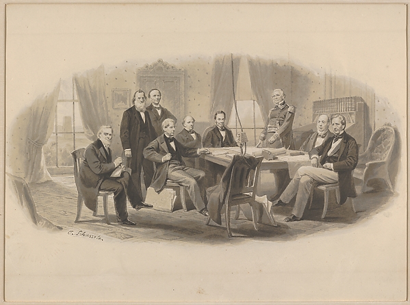 Christian Schussele, President Lincoln and His Cabinet