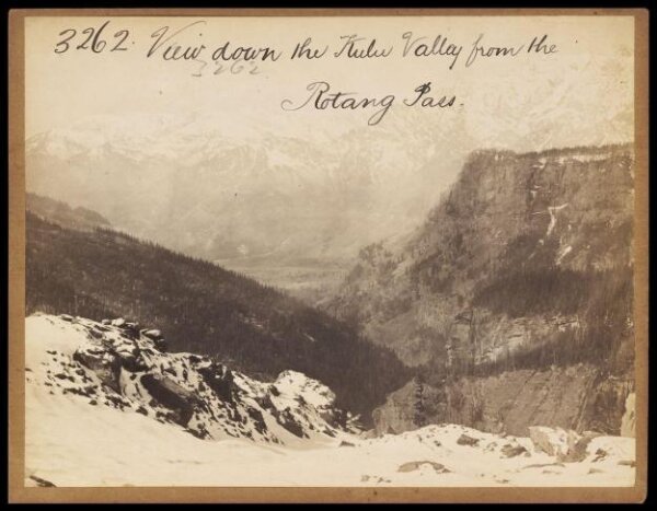 Francis Frith, View down the Kulu Valley from the Rotang Pass