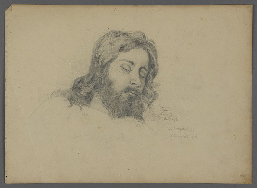 Karl Hagemeister, Porträt eines Italieners, 19. April 1874