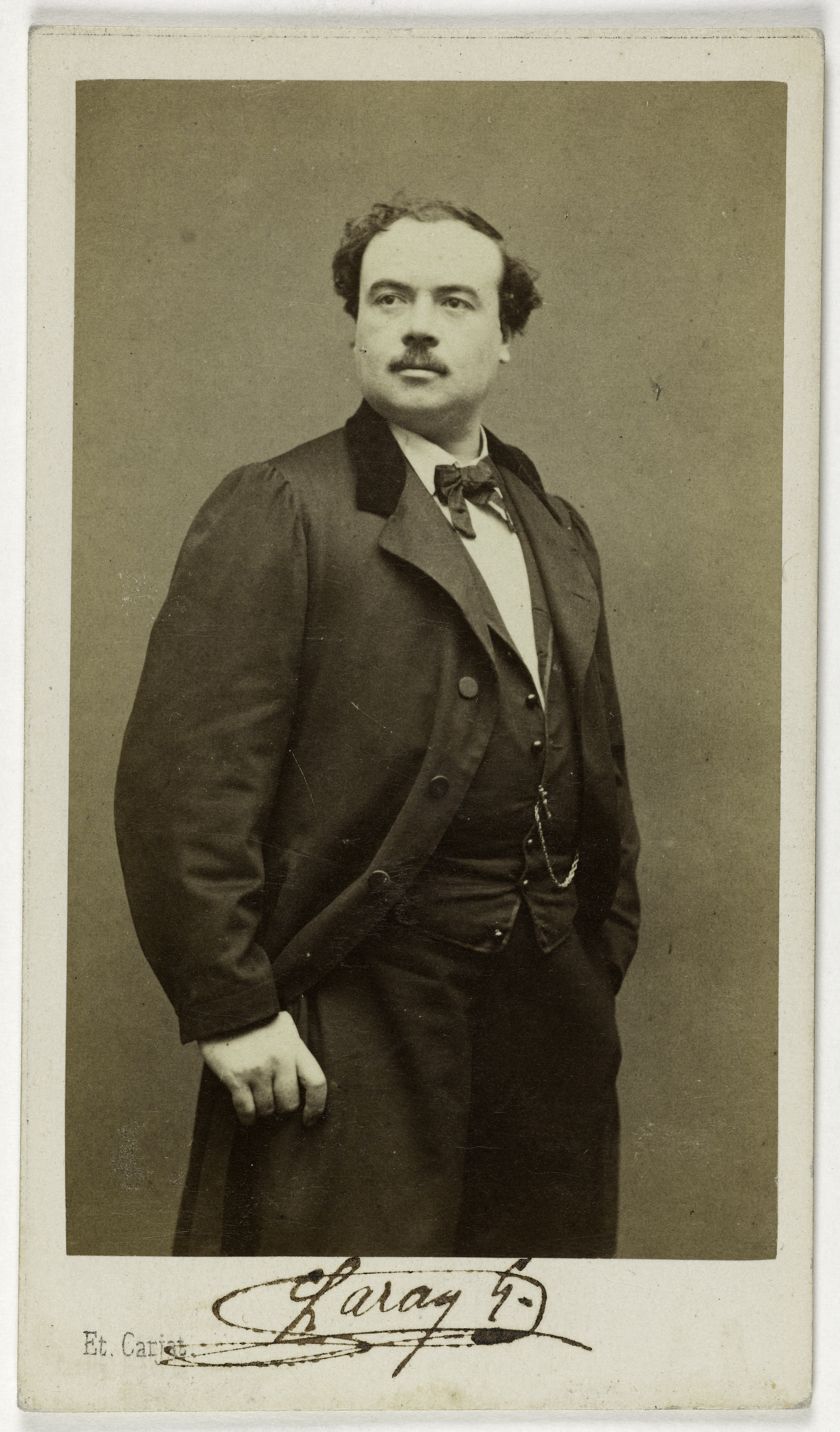 Etienne Carjat, Portrait d'Etienne Louis Laray (1830-1890), acteur
