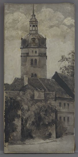 Rudolf Dammeier, Katharinenkirche (linker Flügel eines Triptychon), 1922
