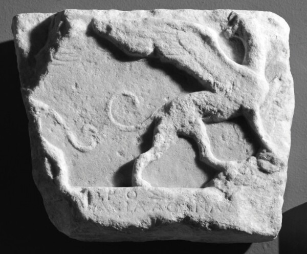 Unknown, Fragment of a Votive Relief with Griffins