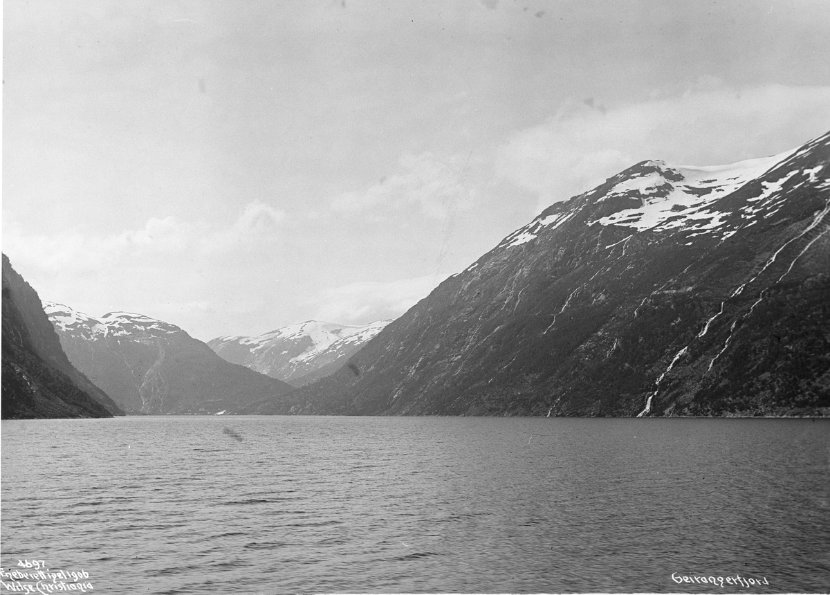 Anders Beer Wilse, Prot: Geiranger Indseiling Konv: Geirangerfjord