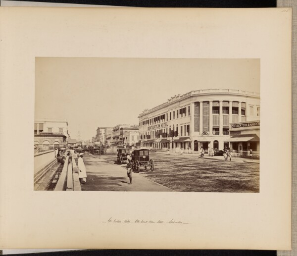Samuel Bourne, Calcutta; The Great Eastern Hotel, and Old Court House Street